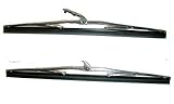 Spazzole Tergicristallo In Acciaio Inox Attacco Largo A Baionetta Compatibile con Fiat 500 epoca, Fiat 850 Spider, Fiat 1100 epoca