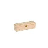 Cassette in legno | Cofanetto Compensato di Pino |1 Bottiglia Standard 750 ml |Misura Interna 33,9x9,4x9,3 Vino/Birra |Custodia/Contenitore |Compleanni Matrimoni Eventi - STO1