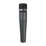 Shure SM57 Microfono strumento cardioide dinamico con supporto per shock pneumatico, clip microfono A25D, borsa di archiviazione, connettore XLR a 3 pin, nessun cavo incluso (SM57-LCE)