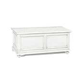 Mar.c.a. Design - Cassapanca in Legno da Interno 1 Anta 100x44x51 cm - Cassapanca con Piedini a Cipolla Made in Italy