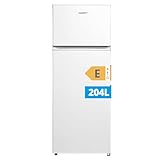 COMFEE' RCT210WH2(E) Frigorifero Doppia Porta 204 L, Controllo della Temperatura Regolabile, Luce LED, Bianco