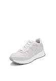 QUEEN HELENA Scarpe da Ginnastica Casual Sneakers Stringate Sportive Comode Donna X28-55 (X28-50 Argento, Numeric_38)