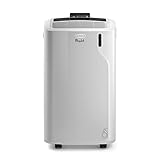 De'Longhi L'Originale Pinguino PAC EM82, Condizionatore portatile, Silenzioso, 9400btu/h, per ambienti fino a 80 m³, Funzione Deumidificazione, Gas Ecologico R290, Classe A, Timer 24H, Telecomando