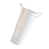 KUAIYIJU Portaombrelli in metallo con manico vintage ombrello secchio decorativo vaso fiore secchio portaoggetti rack per casa soggiorno