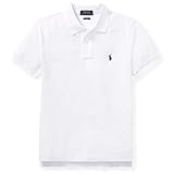 POLO RALPH LAUREN Camicia a maniche corte personalizzata per ragazzi, bianco, 7 anni