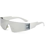Occhiali Discoteca Techno Sole Futuristici Cyberpunk, Occhiali Veloci Donna, Protezione Solare, Occhiali Futuristici, Occhiali Alieni, Occhiali Sole Futuristici, Feste Carnevale