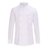 MISEMIYA - Giacca Cuoco Uomo - Giacca Cucina Uomo - Divisa Ristorante 682 - Medium, Giacca da Cuoco 682 - Bianca