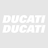 labelbike - Kit 2 Adesivi Scritte per Moto Serbatoio Stickers compatibili con Ducati Racing