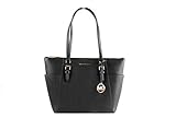 Michael Kors Charlotte, Tote Donna, Nero, Large