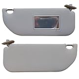 FAMAC KIT 2 PEZZI COPPIA PANTINE ALETTE PARASOLE DESTRA E SINISTRA (LATO PASSEGGERO E GUIDA) SPECIFICHE PER C3 1°SERIE DAL 2005 AL 2009. CON TASCHE INTERNE E SPECCHIO LATO PASSEGGERO.