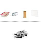 Kit tagliando 4 filtri compatibile con Seat Leon 1.9 TDI Cupra 4 110kw Dal 2001 al 2005