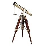 Telescopio vintage in ottone su treppiede con supporto per uso df Lens antico telescopio da tavolo per decorazioni domestiche e accessori da tavolo telescopio per avventure marine e all'aperto