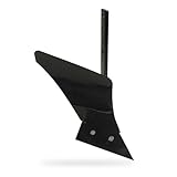 GREENSTAR - Aratro Simple Soc (225 mm x 70 mm) - Accessorio Motocoltivatore - Con Versatore 33 cm - Asta 40 mm x 12 mm - Foro Ø10 mm