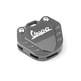 LYNMTPJ Cover Chiave Vespa for Primavera Sprint 150 GTS GTV 300, Custodia Protettiva for Chiave Moto, Guscio Antigraffio(Gray-1)