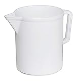 Mobil Plastic - Caraffa alimentare graduata da 3 litri - bianco
