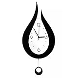 Orologio da Parete,Orologi da Parete Moderno Creativo a Pendolo a Goccia d'acqua, Orologio da Parete Digitale a Pendolo Silenzioso, Per Camera da Letto, Soggiorno, Cucina, Ufficio(54CM)