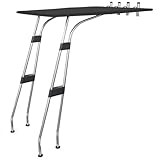 Oceansouth T-Top standard per barca, Ø 32 mm, in alluminio (nero, larghezza 1,2 m)