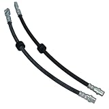 GEPCO - 2 tubi freno anteriori compatibili con BMW serie 3 E46 berlina Touring Compact Coupé Cabrio 316 318 320 323 325 328 330 i d xi Z4 Roadster E85 Coupé E86 2.0 2.2 2.5 3.0 3.0