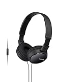 Sony MDR-ZX110AP - Cuffie on-ear con microfono, Nero