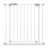 hauck Cancelletto di Sicurezza per Bambini Open N Stop KD - Per Aperture da 75 a 80 cm - Fissaggio a Pressione, Estensibile - Per Porte e Scale - Bianco, Metallo