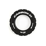 Carbon-Ti Anello di Bloccaggio Center Lock 2.3 mm - Nero Opaco