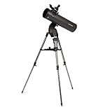 Celestron 31145 NexStar 130SLT Telescopio riflettore newtoniano computerizzato portatile con montatura a forcella a sgancio rapido, software Starry Night Special Edition, grigio