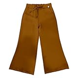 Coconudina Pantalone Ragazza Pantapalazzo Bambina Jeans Morbido Femminuccia 8-16 Anni Chic Raffinato e Particolare Colore : Tabacco Taglia : 42-13 Anni