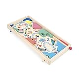 Janod Flipper Montare-Decorazione da Fiera-Gioco di Azione e riflessi per Bambini a Monteroi-Me-Apprendimento di strategia e concentrazione-Legno Certificato-dai 5 Anni in su, Multicolore, J03368