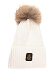 RefrigiWear Berretto Con Pompon In Pelliccia Snowflake 24AIRAB05508MA9083 Bianco