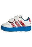 adidas Marvel Spider-Man Grand Court Shoes Infants, Scarpe Unisex-Bambini, Cloud White/Pure Ruby/Bright Blue, 26.5 EU