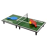 MISTER GADGET, MG3385, Tavolo da Ping Pong 60x30cm, Modello Piccolo, Divertimento Divertente, Legno MDF e Plastica, Verde, Nero, Bianco, Blu, Rosso, Dimensioni: 60 x 30 x 7 cm