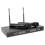 AMERICAN AUDIO WM-219 coppia microfoni wireless uhf per animatori, karaoke, ecc.