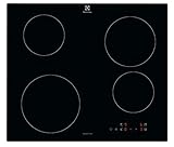 Electrolux Serie 300 Piano Cottura a Induzione da Incasso EIB60424CK, 4 Fuochi Rapidi, Comandi SliderTouch, Sicuro e Facile da Pulire, 60 cm, 590×520 mm, Nero, Design Moderno