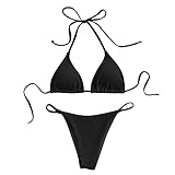 Costumi Donna Mare Brasiliana Vita Alta Curvy Beachwear Due Pezzi Estate Mare Spiaggia Push Up Bikini Sets Triangolo Elastico Coordinati Costumi Da Bagno Hot Regolabile Taglie Forti Costume Piscina