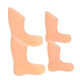 SAFIGLE 4 Pezzi Modello Piede Manichino Ragazzo Ragazza Supporto Scarpe Bimbo in Plastica Resistente Piedini per Esposizione Calzature e Calzini Ragazzo Ragazza Accessorio Negozio Retail