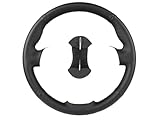 Coprivolante per auto in pelle nera cucita a mano, per Honda Civic EJ EJ1 EJ2 EG EG6 EG9 del Sol Integra 1992-2001