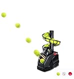 Macchina Da Tennis Trainer(Può contenere 10 Palline) Tennis Allenamento Da Solo per l'autoallenamento, Principianti/Bambini/Allenatore/Casa/Campo/Garage/Ufficio,AC e Batteria&Cavo USB