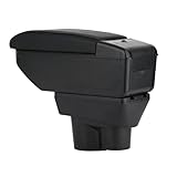 ZENVI Braccioli Compatible with OPEL Corsa E Braccioli 2014-2018 Console Centrale Organizer Immagazzinaggio Scatola Doppio Spazio Può essere come supporto gomiti