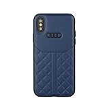 Audi - Custodia in Vera Pelle con Licenza Ufficiale Q8 per iPhone XR 64GB 128 GB 256 GB (Blu)