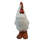 Zelda Bomboniere Gallo Gallina Ceramica H 23,5 Decorazione Primavera Pasqua (Gallo)