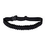 Cartuccera Cintura per Cartucce Knocker, Cintura per Cartucce da Caccia con 27 Fori, Cintura per Cartucce in Nylon, Cintura per Cartucce Regolabile Lunga 145 cm, Bandoliera per Calibro 12GA