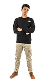 THE NORTH FACE NF0A89FBJK3 M Simple Dome Crew Maglia Lunga Uomo TNF Black Taglia L