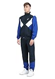 Australian Life Smash Tracksuit, Tuta Completa Sportiva Uomo, Realizzata in Poliestere - Blu + Altro Colore - L