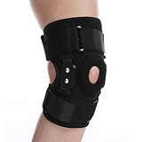 Jinlaili Tutore Ginocchio con Stabilizzatori Laterali,Ginocchiera Ortopedica Traspirante e Confortevole,Ginocchiera Ortopedica Rotulea,Ginocchiera Ortopedica,per Legamenti,Menisco,Artrite