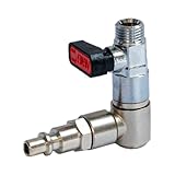 PATERLINI Rubinetto per Asta Abbacchiatore - Raccordo per Asta Scuotitore Olive Pneumatico - Valvola Girevole di Controllo Flusso Aria - 2 Varianti: con Boccola e Girevole - Made in Italy (Girevole)