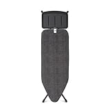 Brabantia - Asse da Stiro C - Per Caldaia a Vapore - Modello XL per Stirare - Supporto in metallo - Regolabile in Altezza - Robusto a Quattro Gambe - Pieghevole - Denim Black - 124x45 cm
