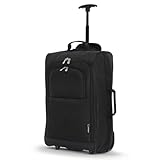 5 Cities Valigia Trolley Bagaglio A Mano, 55cm, 2 Ruote, 42L, Ultraleggero Cabina Da Viaggio, 1 pezzo