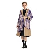 Miss Lulu Donne Sciarpe Inverno Lungo Morbido Caldo Tartan Check Wraps Lana Filatura Tassel Scialle Stole Sciarpa Signore