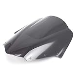 BHYShop Parabrezza a doppia bolla per Yamaha FZ1S FZ1 Fazer FZS1000S 2006-2011 (nero, stile moderno, anteriore, moto)