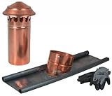 UTILFER Comignolo Testa Cappello Antivento In Rame + Conversa In Piombo, 140